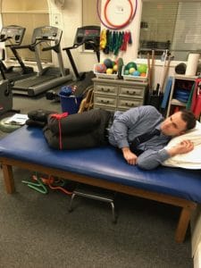 Position 1 for IT Band Exercise