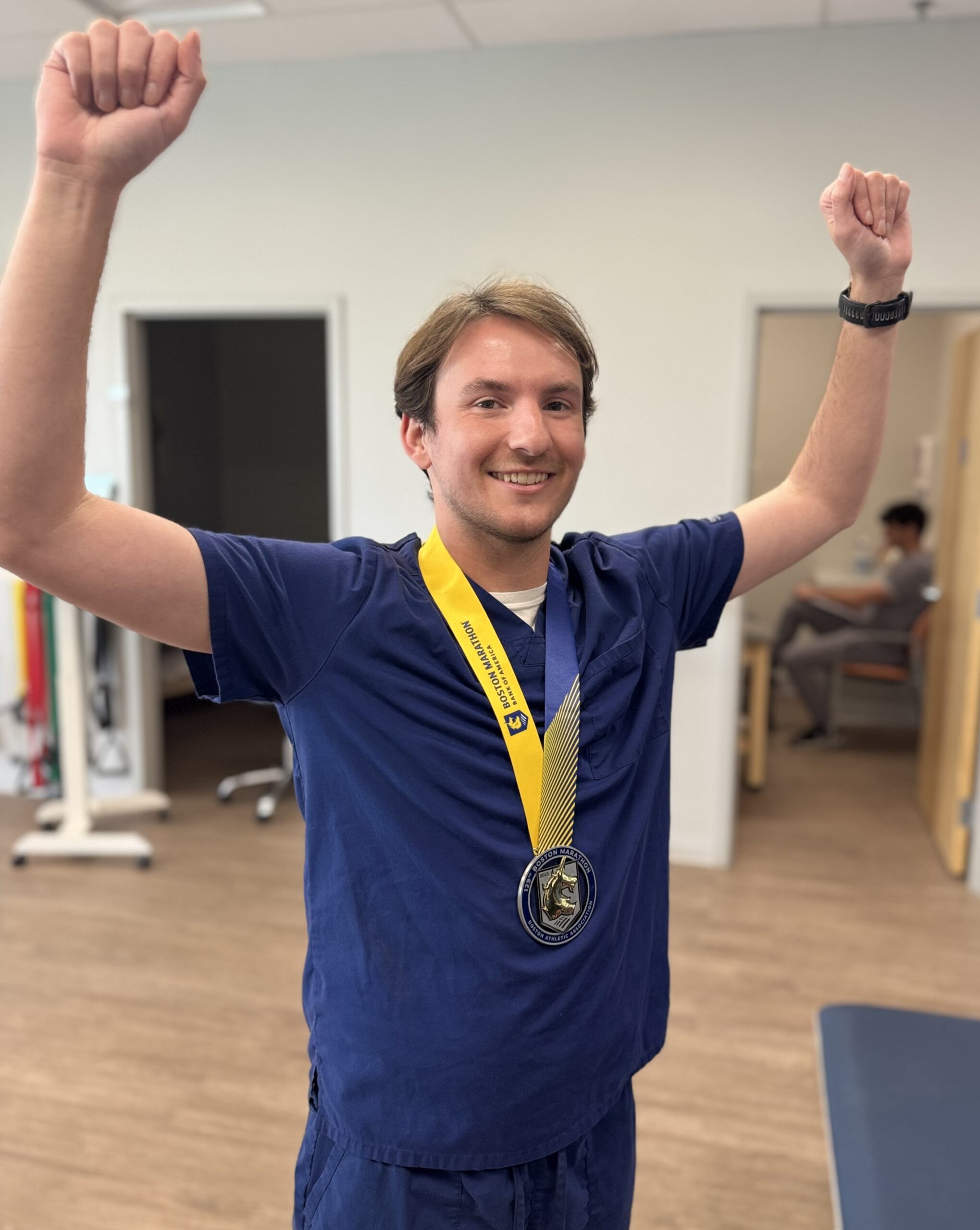 Dr Noah McFoy DPT after bostom marathon